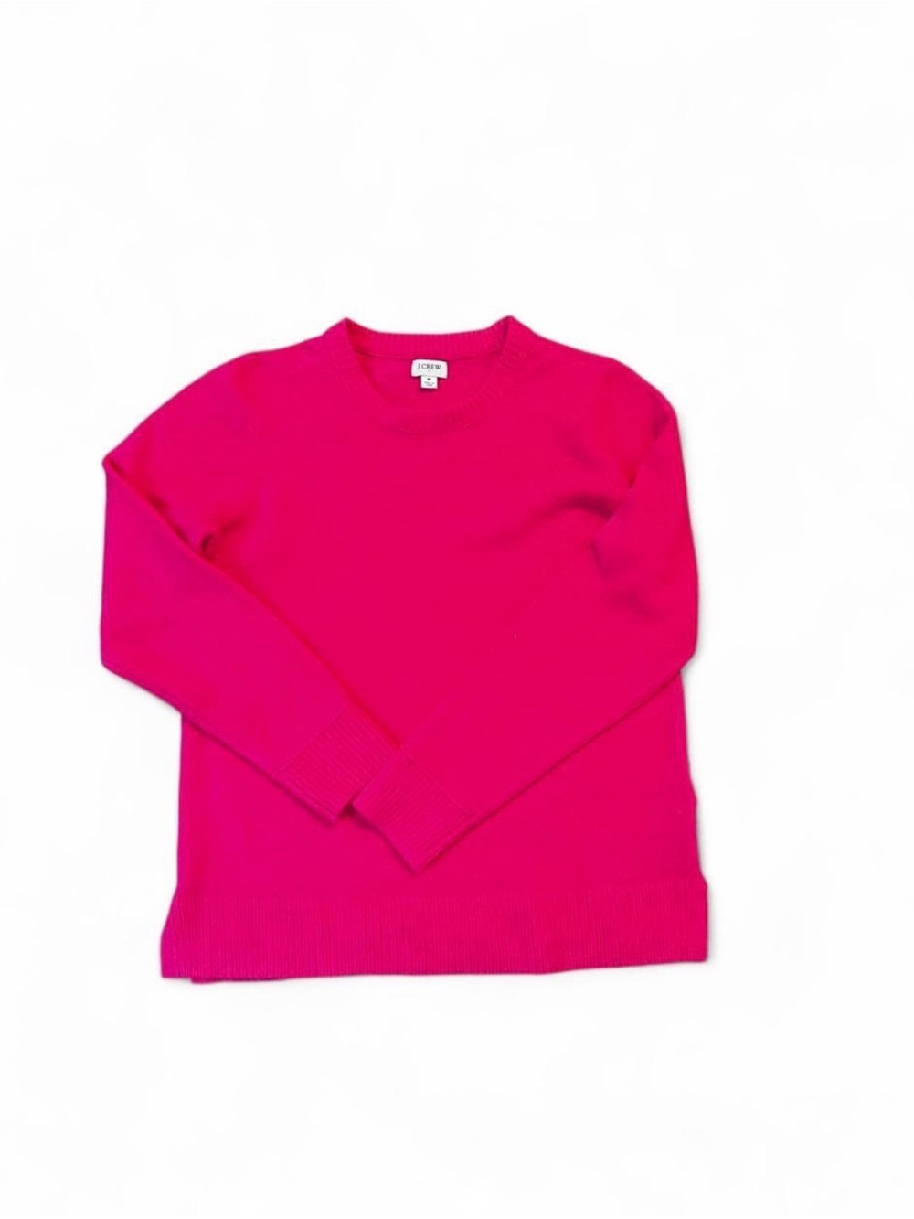J. Crew Women's Crewneck Sweater in Hot Pink